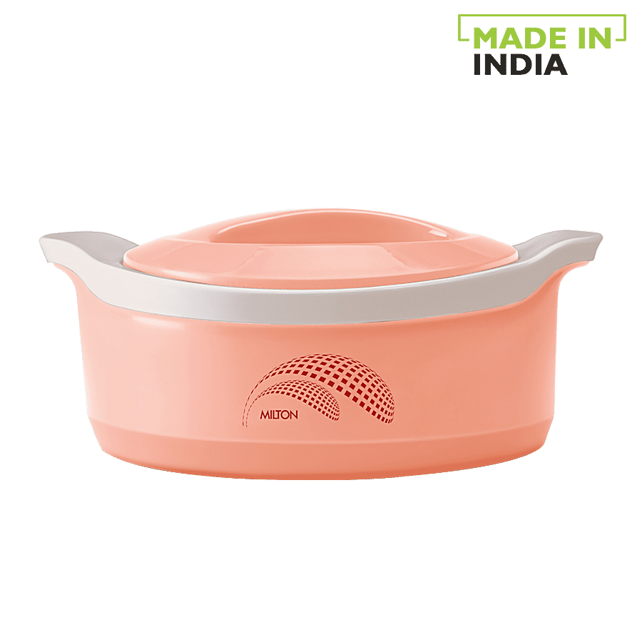 Milton New Marvel 1500 Inner Steel Casserole For Roti/Chapati - Peach