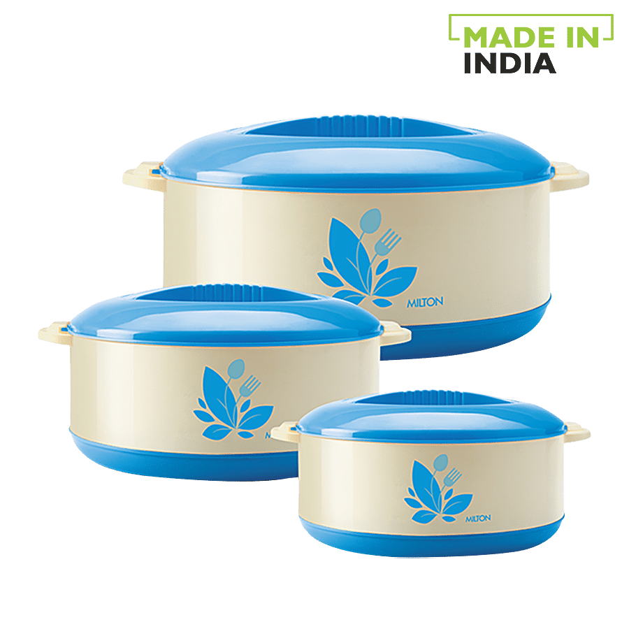 Milton New Orchid Jr. Casserole For Roti/Chapati Gift Set - Blue