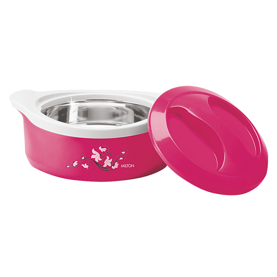 Milton Plastic Insulated Casserole For Roti/Chapati - Pink