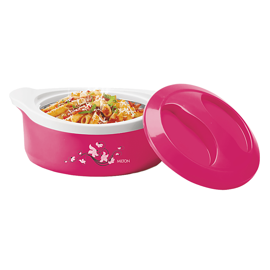 Milton Plastic Insulated Casserole For Roti/Chapati - Pink