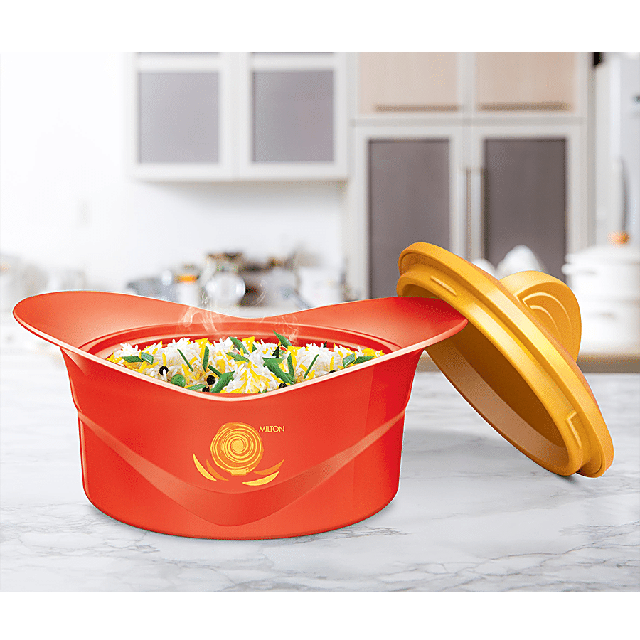 Milton Plastic Insulated Casserole For Roti/Chapati - Red