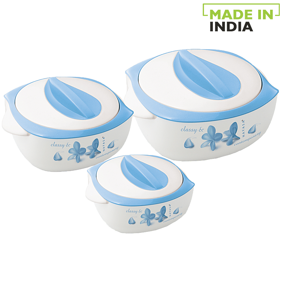 Nayasa Desire Insulated Casserole For Roti/Chapati - Blue