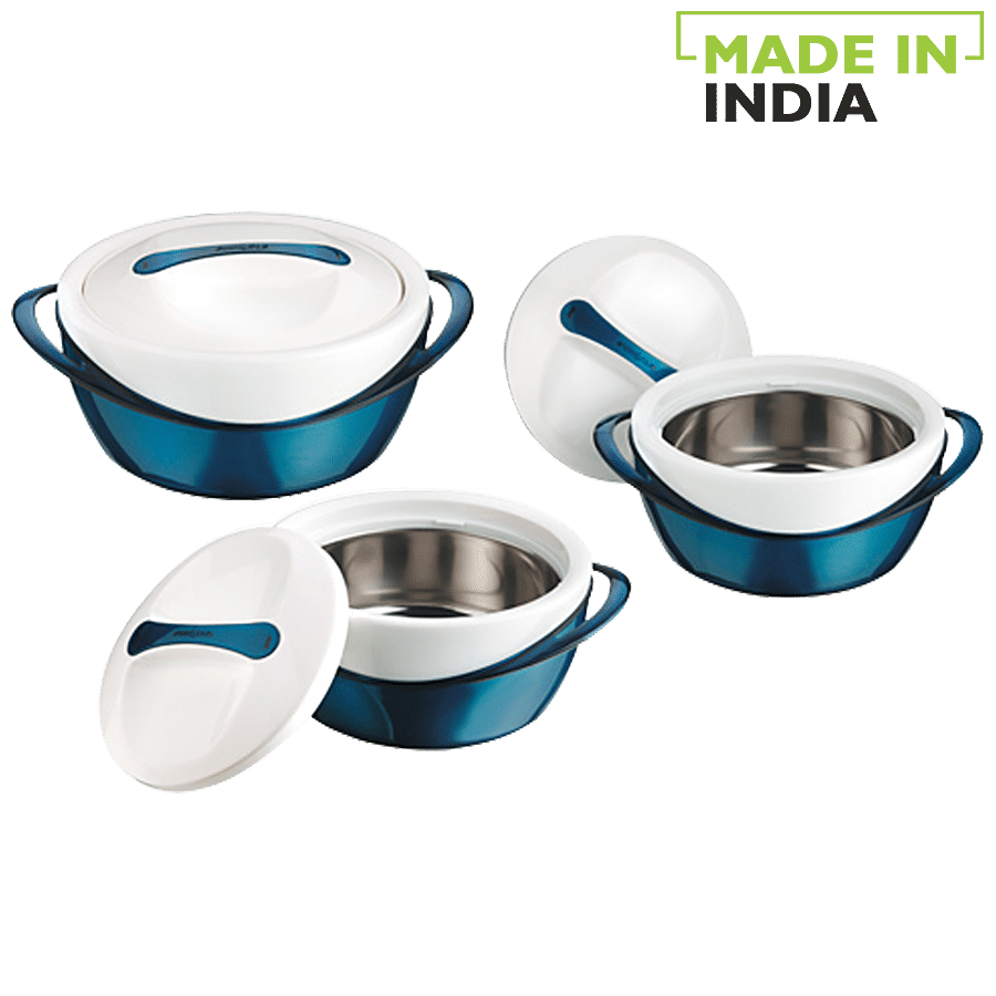 Pinnacle Casserole For Roti/Chapati - Blue