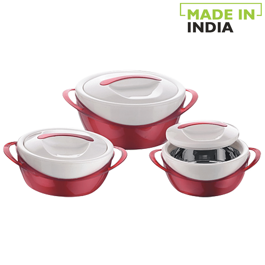 Pinnacle Casserole For Roti/Chapati - Red