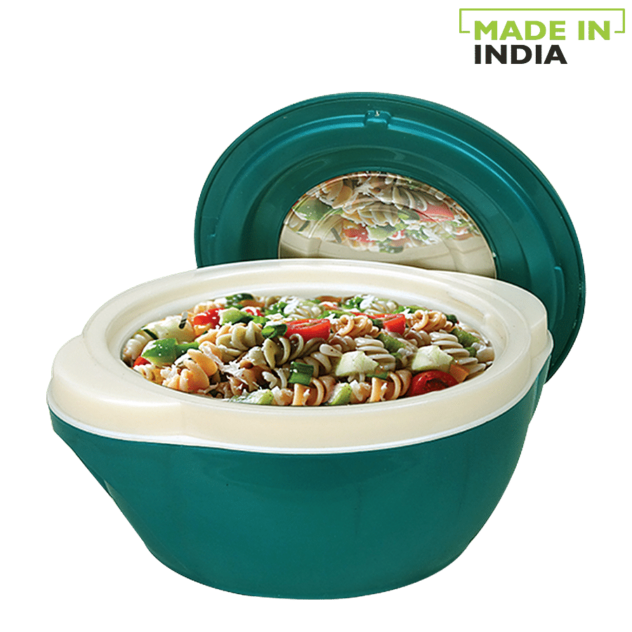 Princeware Pluto Casserole For Roti/Chapati - Turquoise Blue With Steel Lid