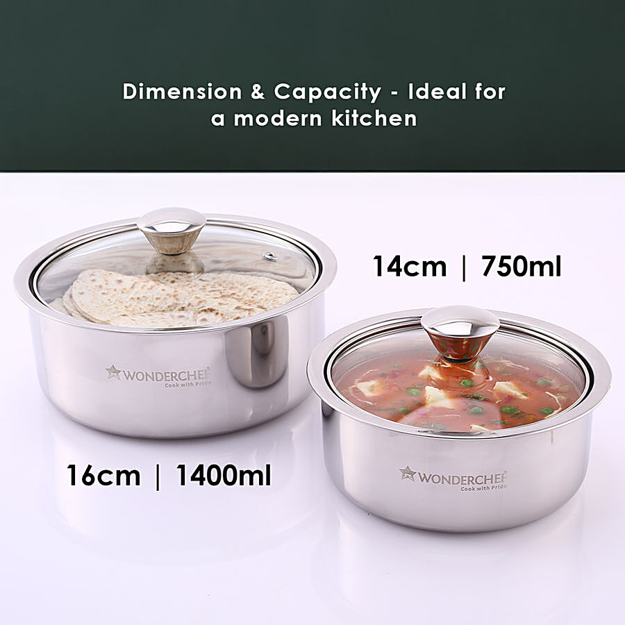 Wonderchef Casserole Set - With Lid