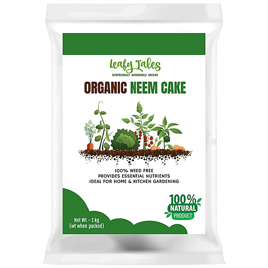 Leafy Tales Organic Neem Cake Powder - 100% Natural