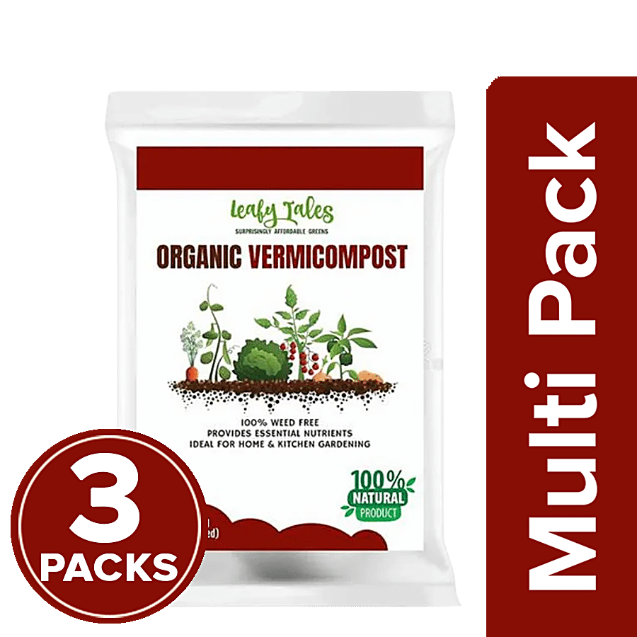 Leafy Tales Organic Vermicompost - Natural