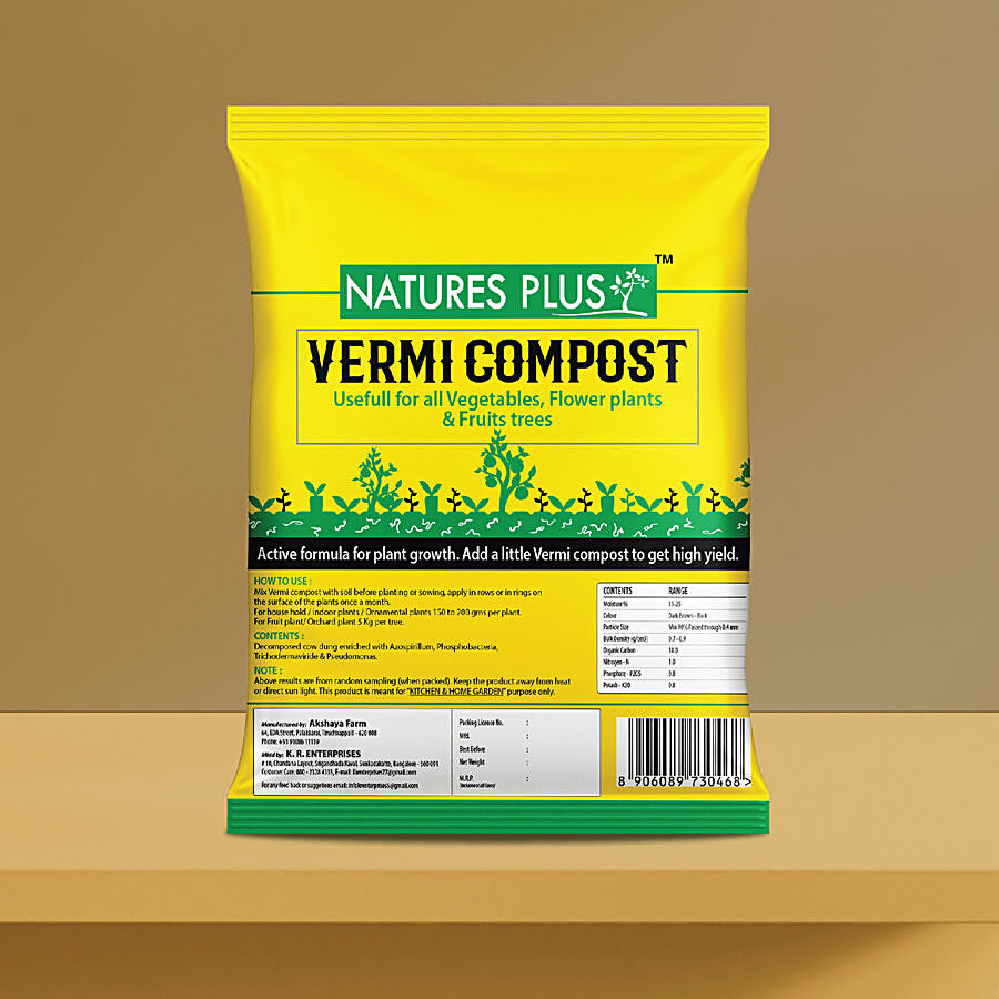 NATURES PLUS Vermi Compost - Organic Manure