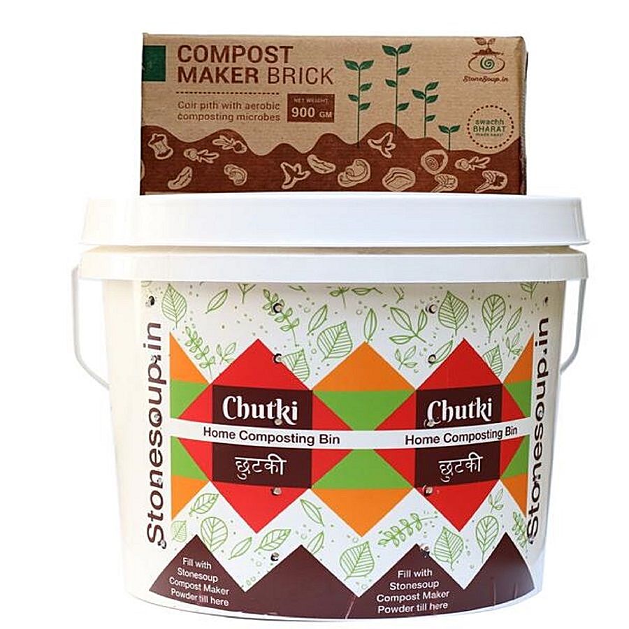 Stonesoup Home Composting Kit - White Chutki