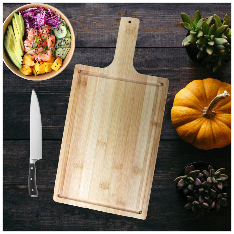 Bamboooz Chopping Cutting Board With Handle - 40 cm