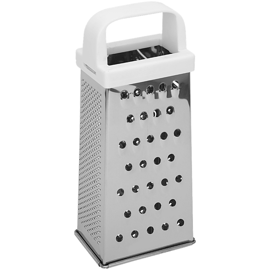 Fackelmann 4-Sided Stainless-Steel Kitchen Grater - Ideal For Slicing