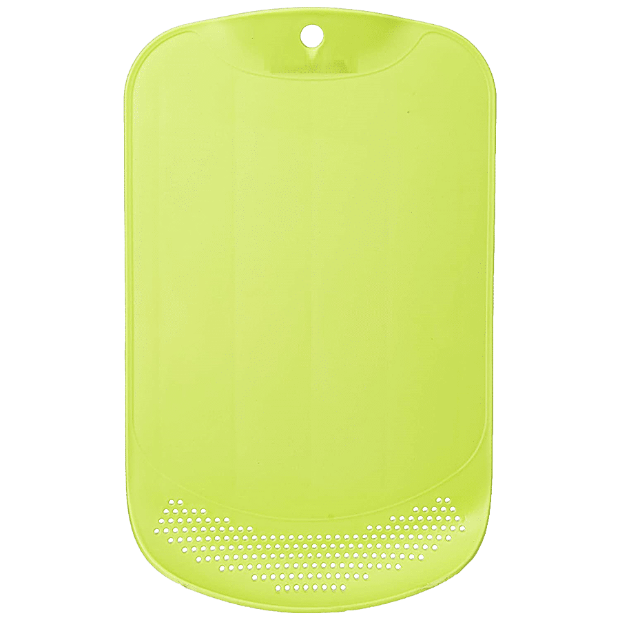 Floraware Plastic Chopping Board With Drainer - Durable