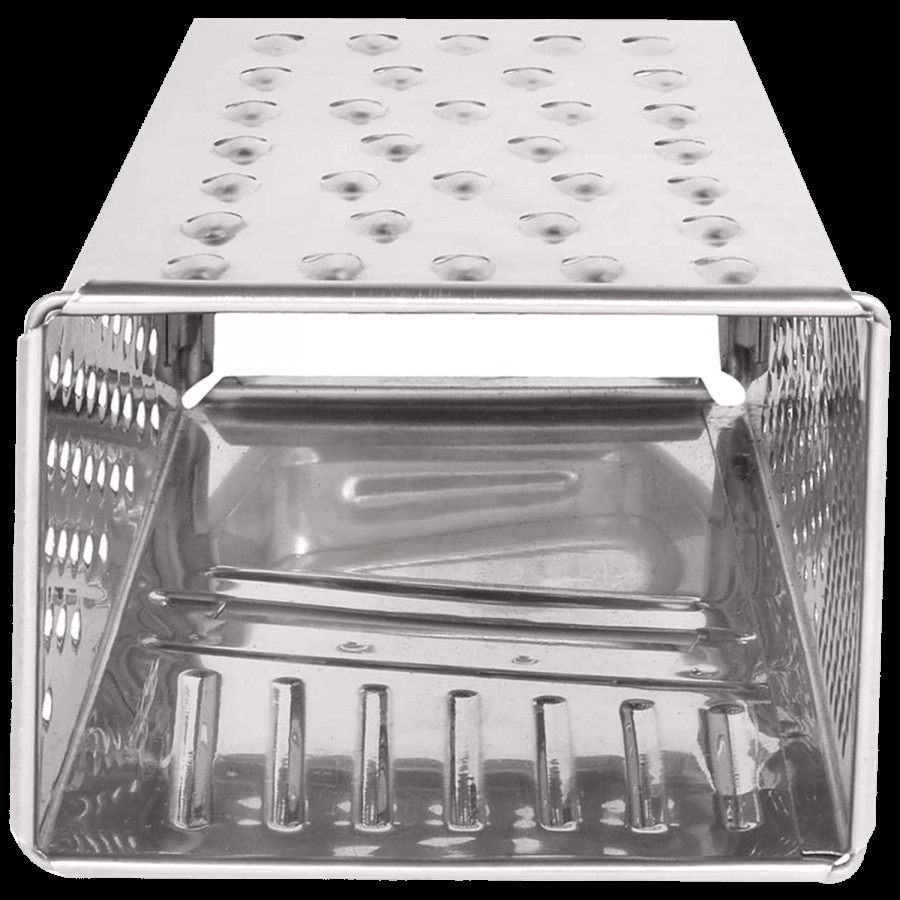 Kuber Industries Stainless Steel 5 In 1 Grater/Slicer - 4 Sides