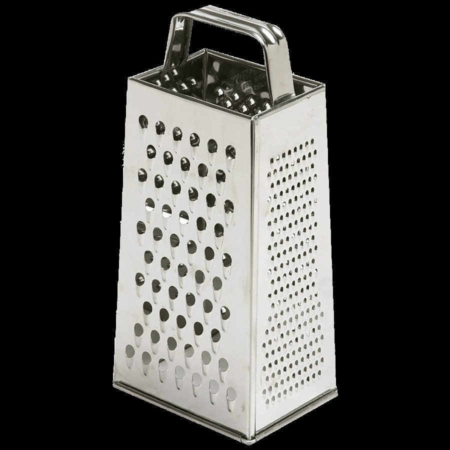 Kuber Industries Stainless Steel 5 In 1 Grater/Slicer - 4 Sides