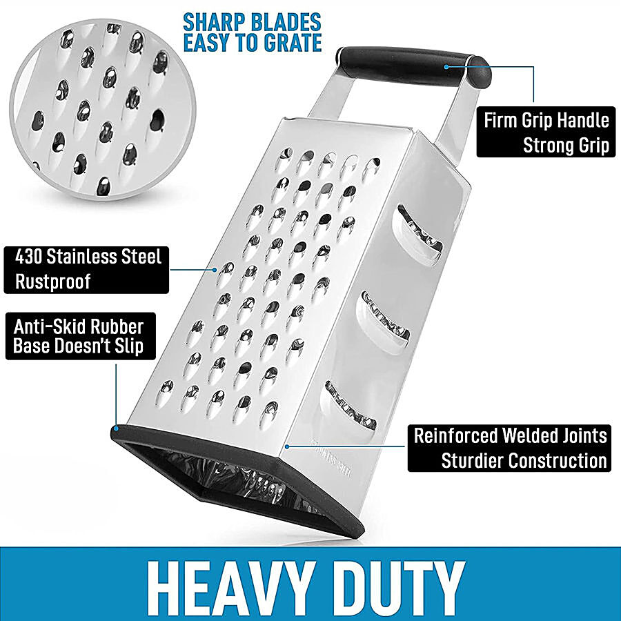 Naalsa 4 Side Stainless Steel Multi-Purpose Grater