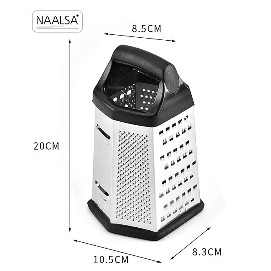 Naalsa 6 Side Stainless Steel Multi-Purpose Grater