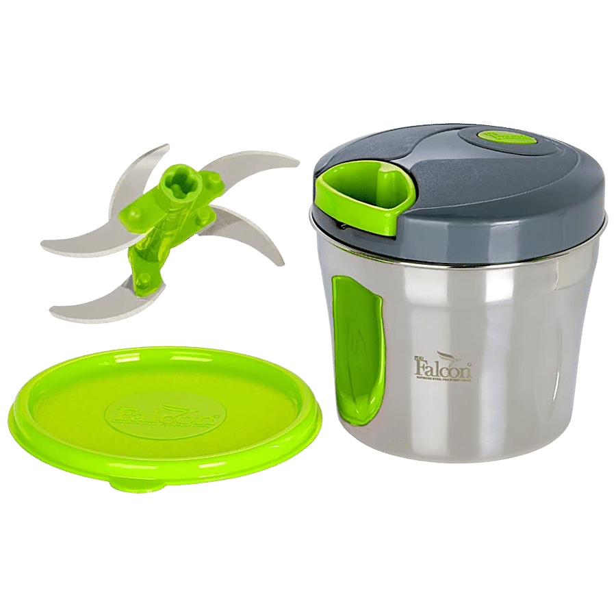 Pdd Falcon Stainless Steel Vegetable Chopper - Green