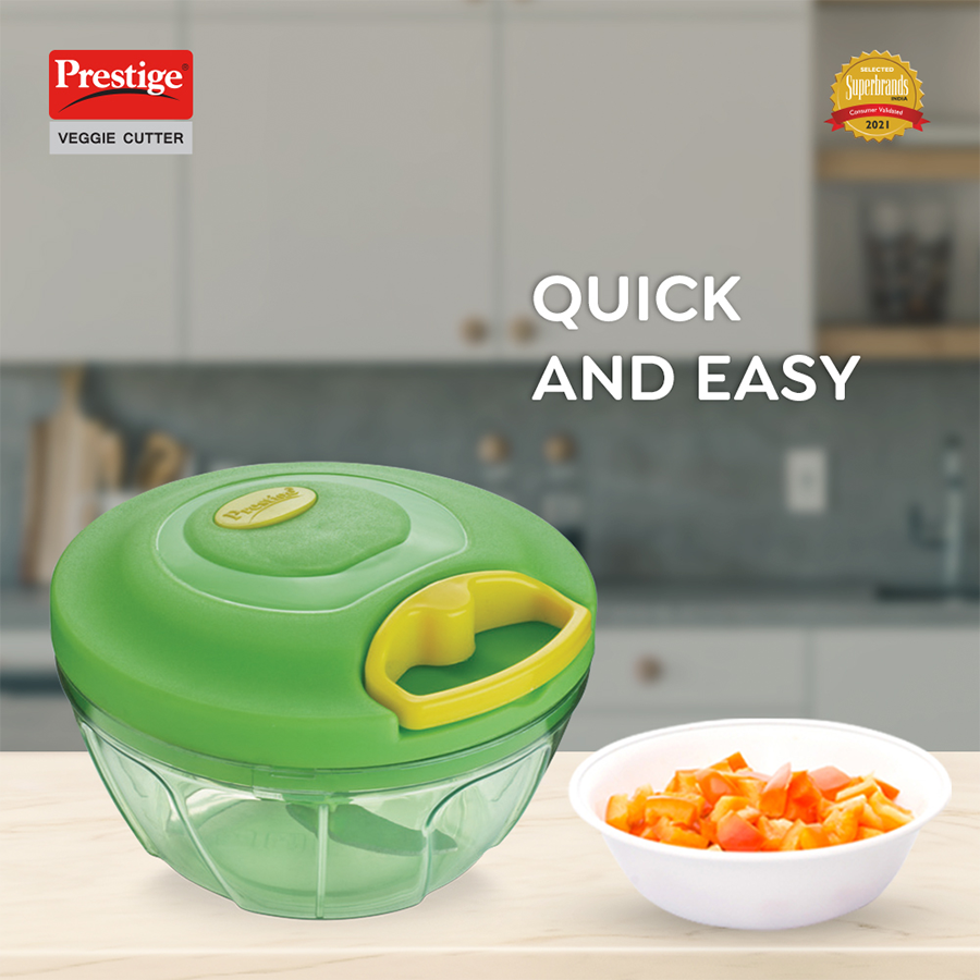 Prestige PVC 7.0 Veggie Cutter - With 3 Stainless Steel Blades