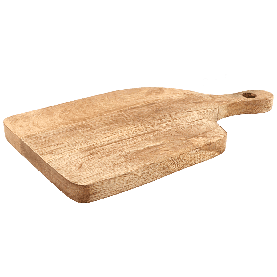 Segovia Wooden Chopping Board Cum Serving Platter - With Handle