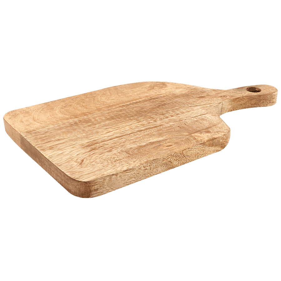 Segovia Wooden Chopping Board Cum Serving Platter - With Handle