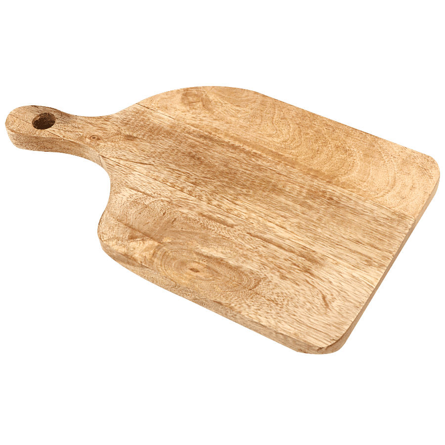 Segovia Wooden Chopping Board Cum Serving Platter - With Handle