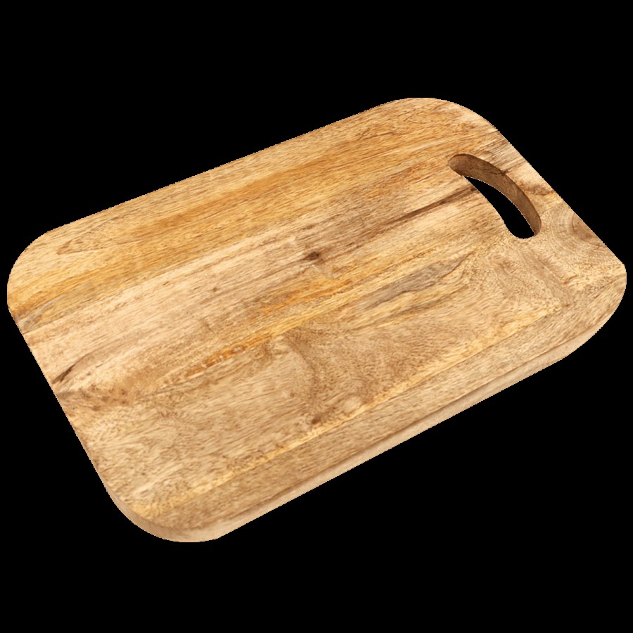 Segovia Wooden Regular Cutting/Chopping Board Cum Serving Platter - BPA Free