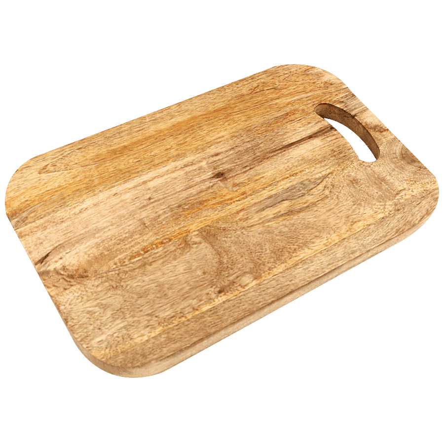 Segovia Wooden Regular Cutting/Chopping Board Cum Serving Platter - BPA Free