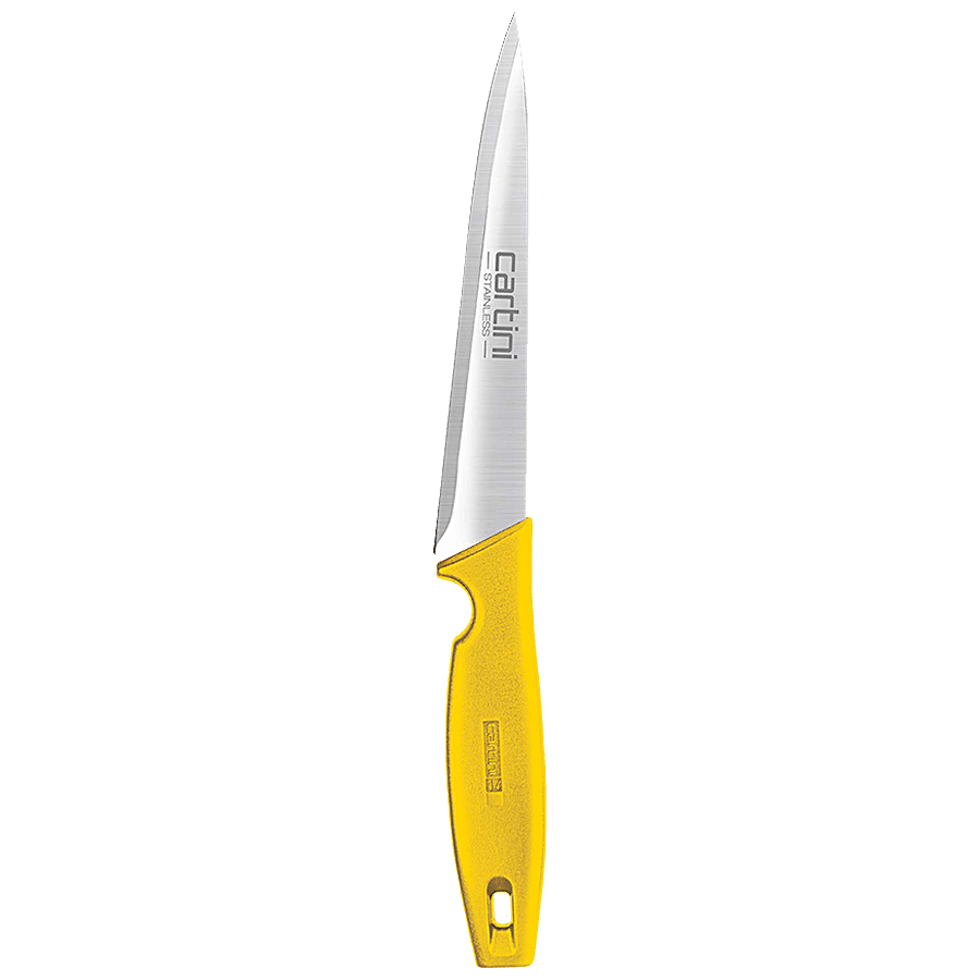 Cartini by Godrej Stainless Steel Fine Dicing Knife With Yellow Handle