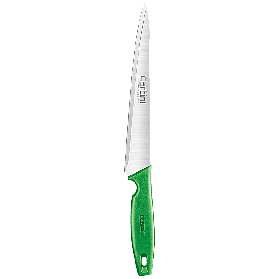 Cartini by Godrej Stainless Steel Precision Carving Knife With Green Handle