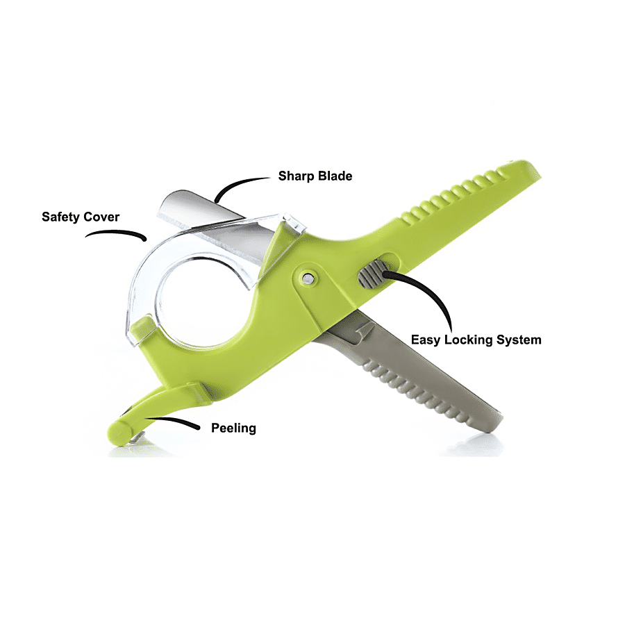 Crystal Next Knife Cum Peeler - With Soft Grip Handle