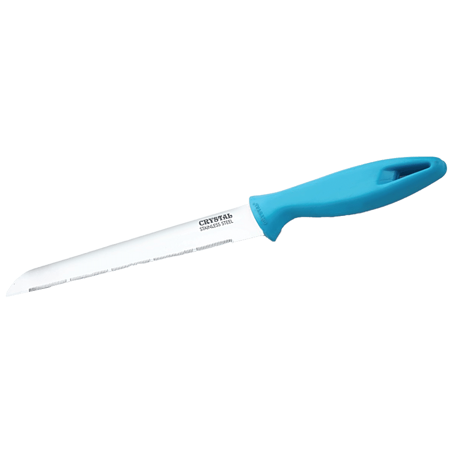 Crystal Stainless Steel Bread Knife - With Comfortable Grip