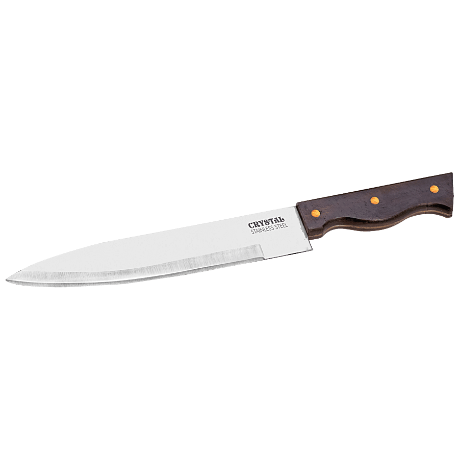 Crystal Stainless Steel Meat Knife - With Comfortable Grip