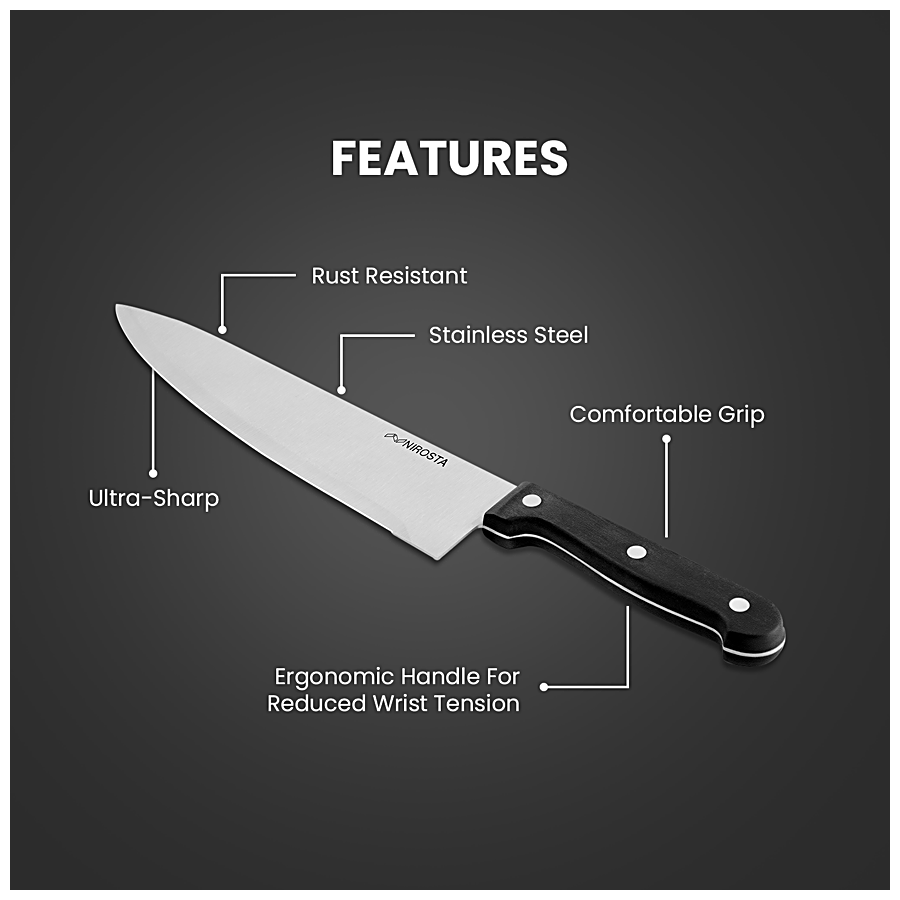 Fackelmann Nirosta Stainless Steel Mega Chef Knife