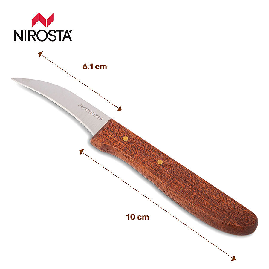 Fackelmann Nirosta Stainless Steel Peeling Knife With Rosewood Handle