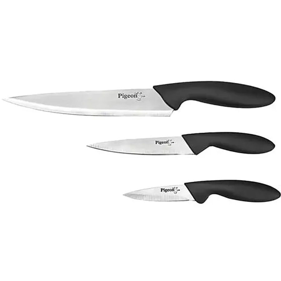 Pigeon by Stovekraft Stainless Steel Kitchen Knife Set - Sturdy