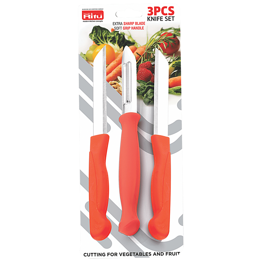 Ritu 3 Pcs Knife & Peeler Set