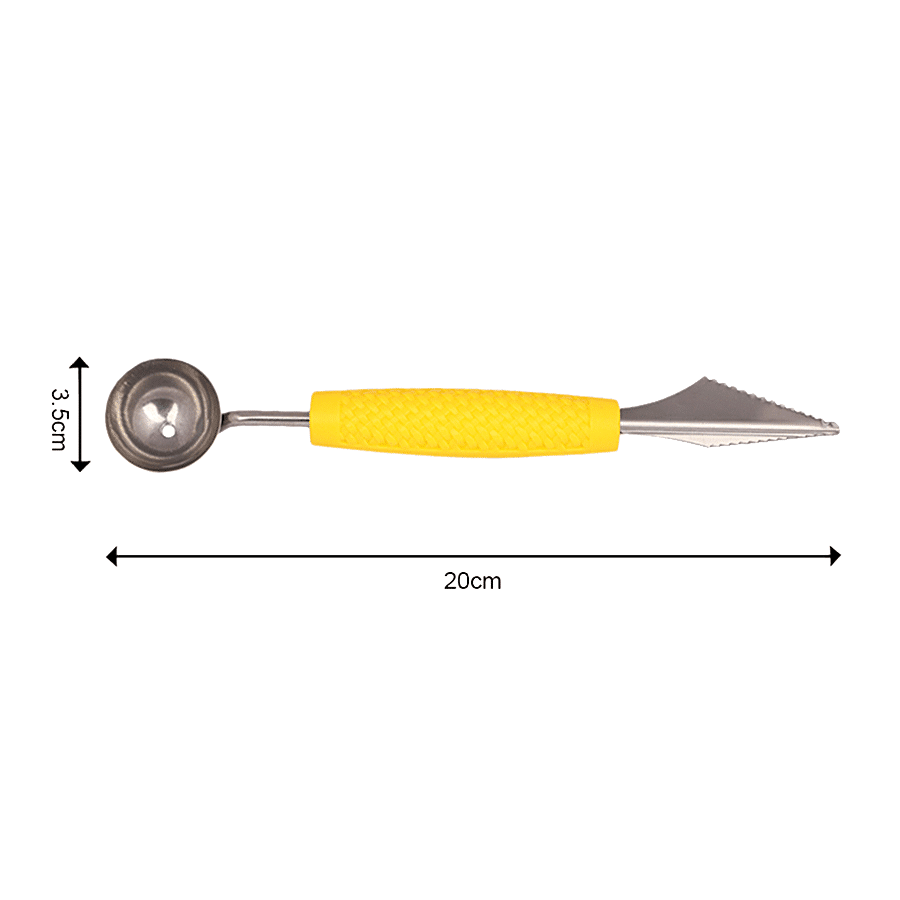 Baoll 2 In 1 Fruit Knife With Scooper - Yellow