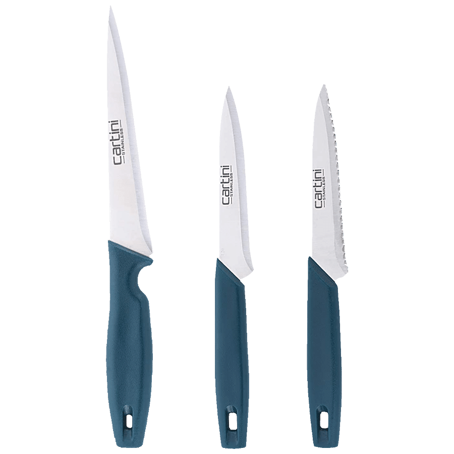 Cartini by Godrej Premium Kitchen Knives Set - Teal