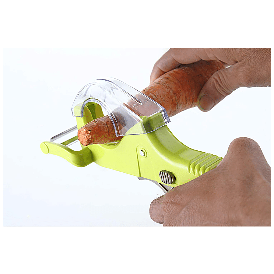 Crystal Next Knife Cum Peeler - With Soft Grip Handle