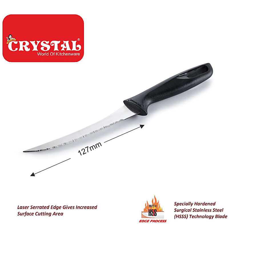 Crystal Stainless Steel Knife Set - Laser Edge