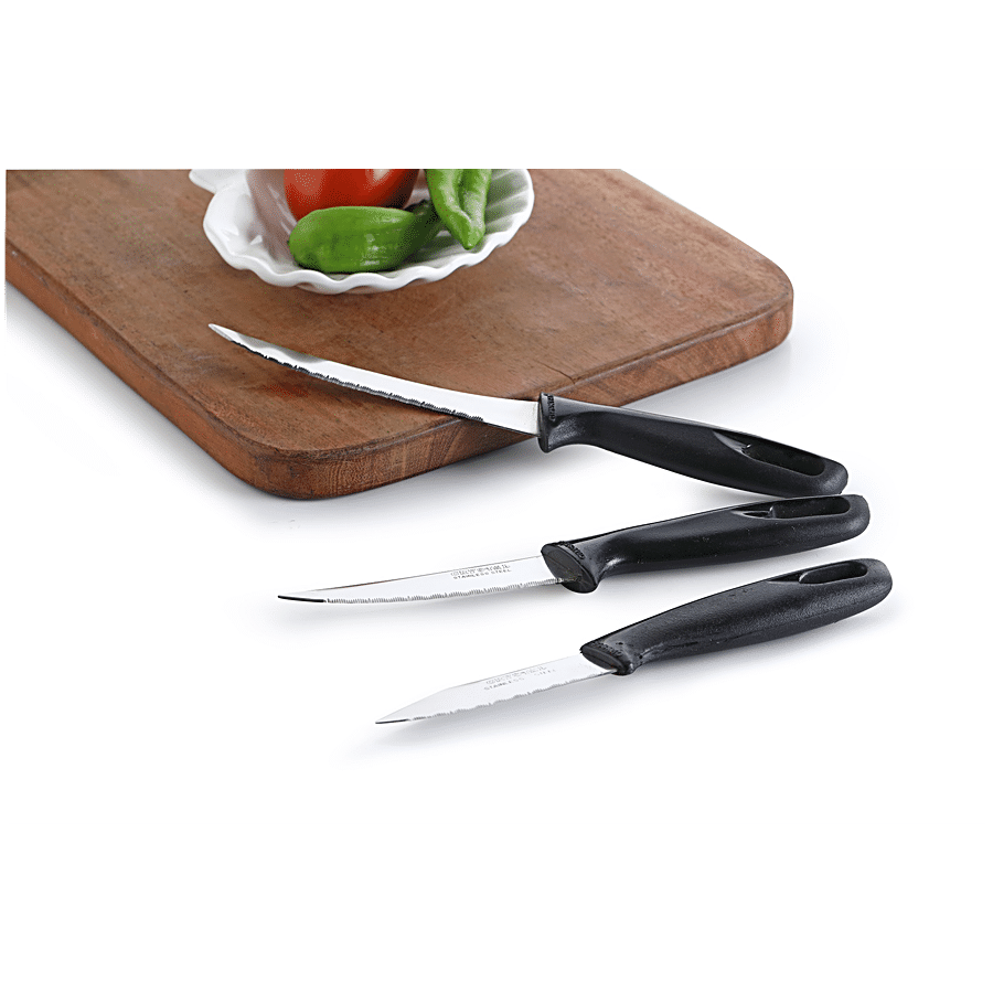 Crystal Stainless Steel Knife Set - Laser Edge