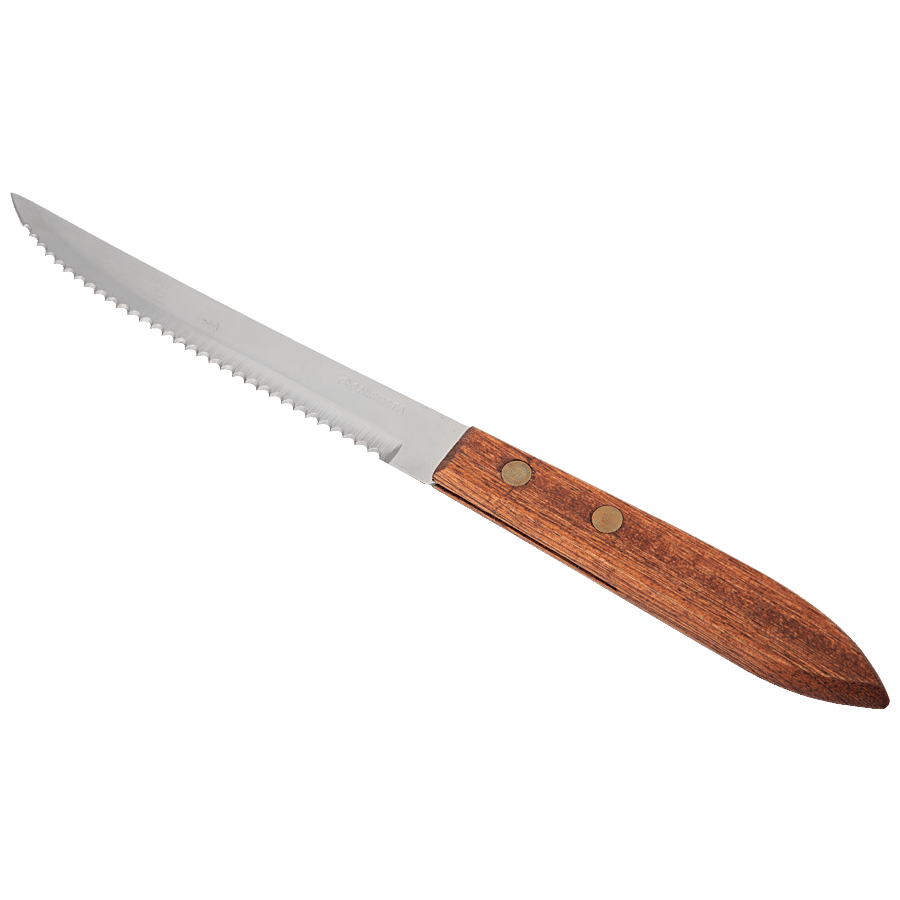 Fackelmann Nirosta Stainless Steel Country Knife with Saw Blade & Rosewood Handle