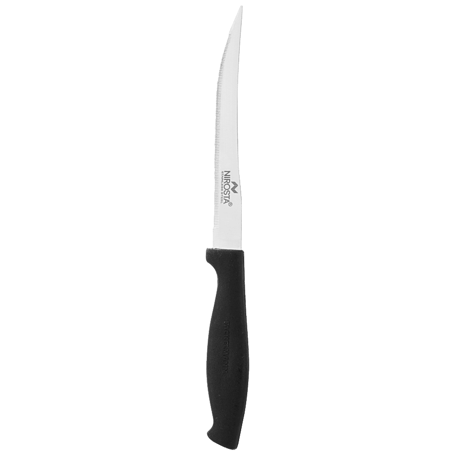 Fackelmann Nirosta Stainless Steel Fine Serration Tomato Knife | Uniform Slicing