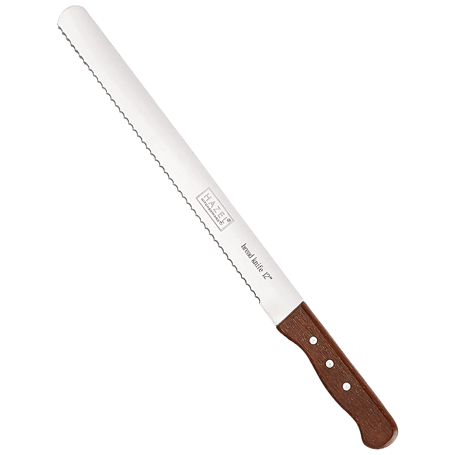 HAZEL HAZEL Bread Knife Wide Teeth Wooden Handle