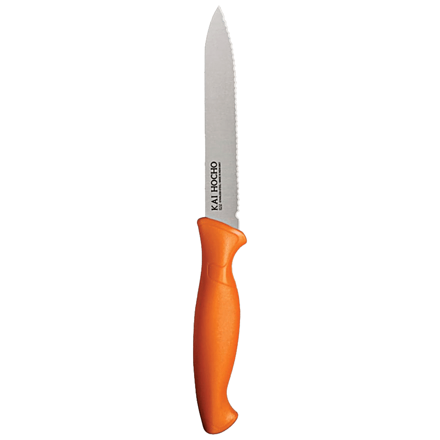 KAI Stainless Steel Vegetable Knife - Orange