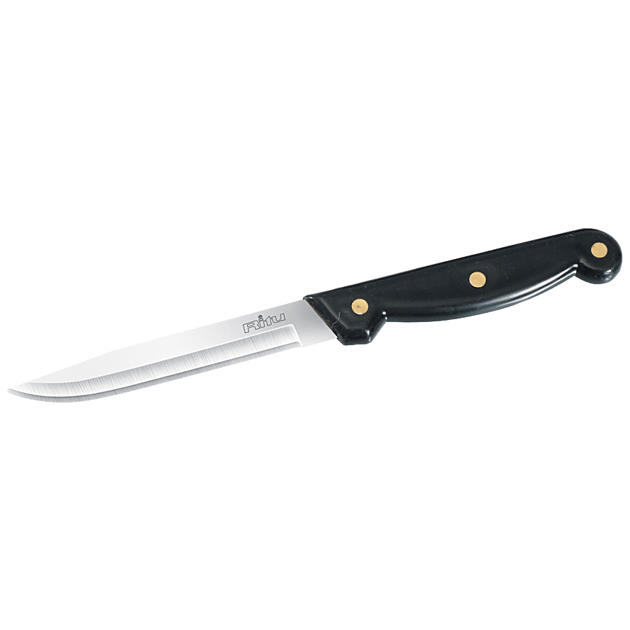 Ritu 3 Rivet Handle Pointed Knife - 9"