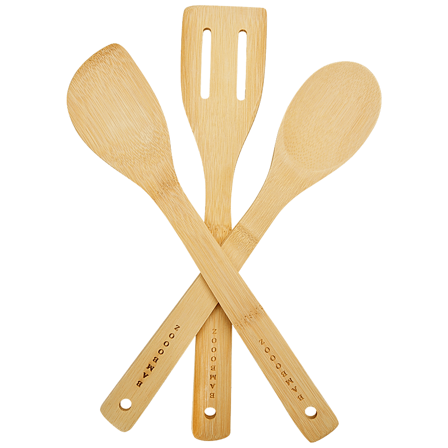 Bamboooz Kitchen Tools Set - Bamboo Wood Spatula