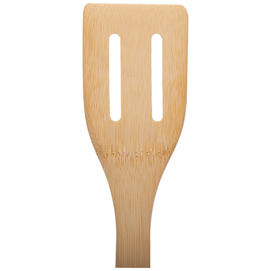 Fackelmann Bamboo Slotted Turner Withstands Temperature Up to 230°Celsius