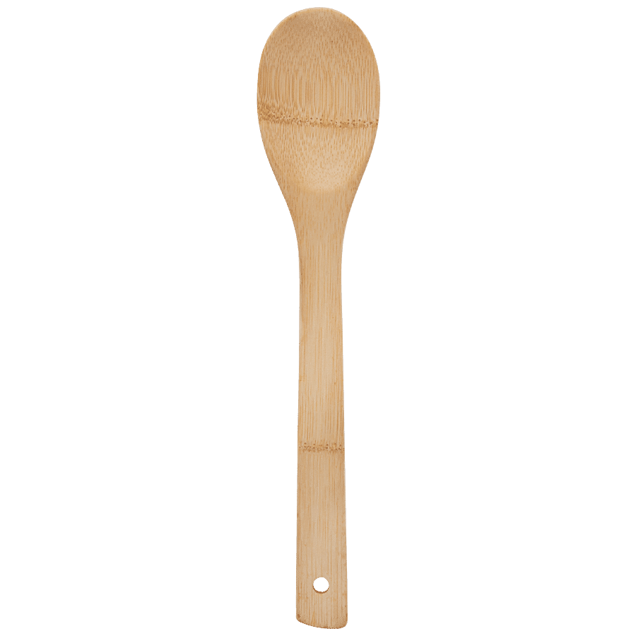 Fackelmann Solid Spoon Bamboo 30 cm - Sustainable Natural Wood